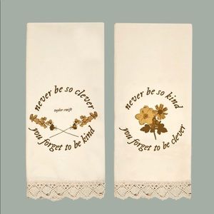 Never Be So Kind Tea Towel Set- Taylor Swift